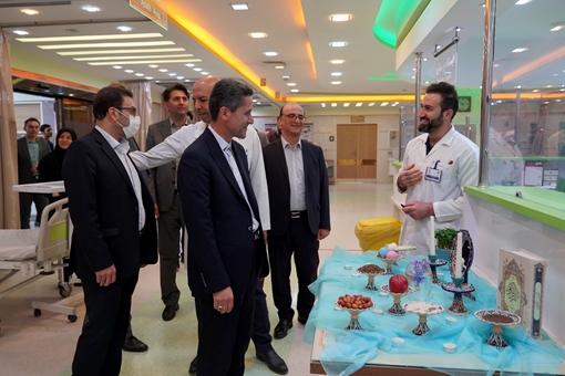 گزارش تصویری بازدید ریاست دانشگاه از بیمارستان آتیه (تامین اجتماعی)