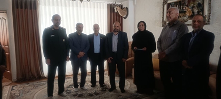 دیدار مدیر امور ایثارگران دانشگاه با خانواده شهدای سلامت 