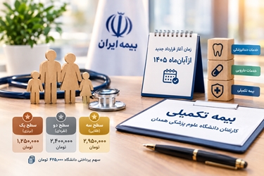 قرارداد جدید بیمه تکمیلی کارکنان دانشگاه علوم پزشکی همدان از آبان‌ماه فعال می‌شود