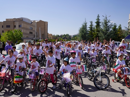 گزارش تصویری همایش دوچرخه سواریفرزندان کارکنان  دانشگاه گرامیداشت  شهدای مدرسه میناب