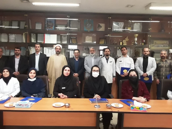 تجلیل از ریاست مرکز آموزشی درمانی تخصصی و فوق تخصصی بعثت 